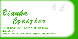 bianka czeizler business card